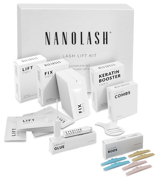 Wimpernlifting Set und Lamination der Wimpern - Nanolash